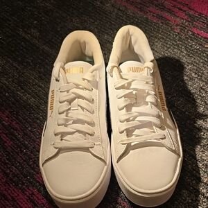 Puma White Athletic Shoes